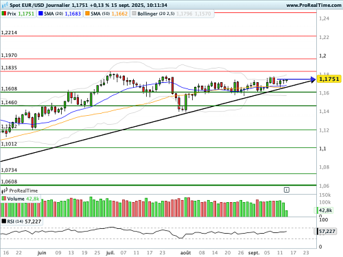 EUR/USD : L'Euro reste de marbre après la sanction de Fitch (©ProRealTime.com) EUR/USD : L'Euro reste de marbre après la sanction de Fitch (©ProRealTime.com)