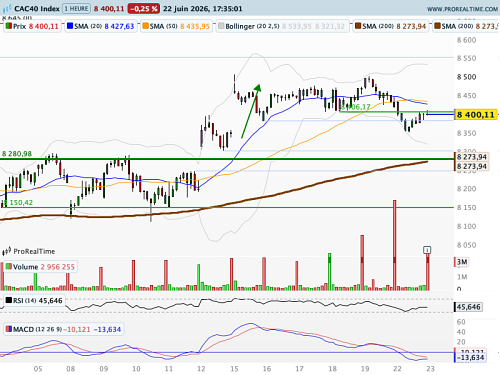 CAC 40 : Séance marquée par une batterie de PMI "flash"