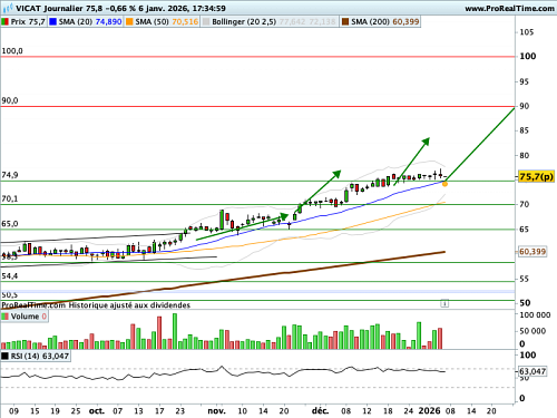 VICAT : Stop et objectif relevé