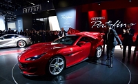 Présentation de la Ferrari Portofino en 2017 au salon de Francfort