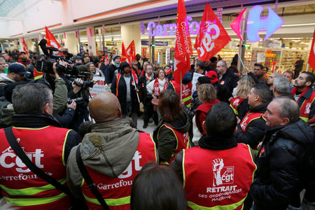 Actions syndicales contre le plan de transformation de Carrefour