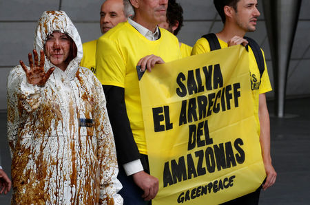 Total: Greenpeace perturbe l'AG pour dénoncer le projet amazonien
